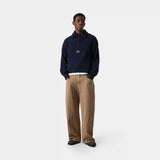 Nobly Knit Navy Half Zip Knitwear eme