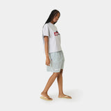 Jammies LS Green Striped Shorts eme