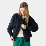 Serv Navy Full Zip Crewneck eme