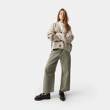 Lesh Off Sand Rib Cardigan Knitwear eme