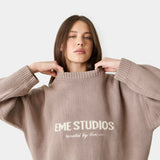 Master Muddy Brown Knit Sweater Knitwear eme