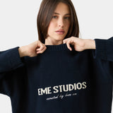 Master Navy Knit Sweater Knitwear eme