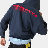 Roots Navy Oversized Hoodie Hoodies eme