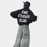 Chulo G Navy Reverse Coat Outerwear Eme Studios
