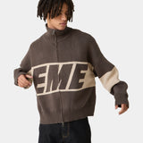 Thrill Falcon Zipper Knit Knitwear eme
