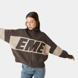 Thrill Falcon Zipper Knit Knitwear eme