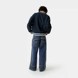Academy Navy Oversized Crewneck Sweatshirts Eme Studios