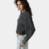 Aria Shadow Zipper Knit Woman Knitwear Eme Studios