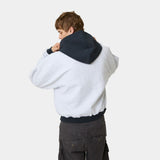 Backstage Navy Waffle Full Zip Hoodies Eme Studios