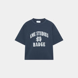 Badge Navy Oversized Tee T-shirts eme