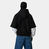 Baseline Navy Double Sleeve Oversized Hoodie Hoodies Eme Studios
