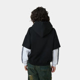 Baseline Navy Double Sleeve Oversized Hoodie Hoodies Eme Studios