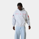 Building Heather Grey Oversized Hoodie Hoodies Eme Studios