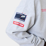 Building Heather Grey Oversized Hoodie Hoodies Eme Studios