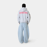 Building Heather Grey Oversized Hoodie Hoodies Eme Studios