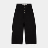 Button Black Pants Pants Eme Studios