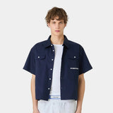 Cabo Navy Short Sleeve Shirt Shirts Eme Studios