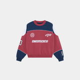 Campus Navy Oversized Crewneck Sweatshirts Eme Studios