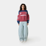 Campus Navy Oversized Crewneck Sweatshirts Eme Studios
