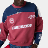 Campus Navy Oversized Crewneck Sweatshirts Eme Studios