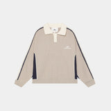 Chully Off Sand Knit Polo Knitwear Eme Studios