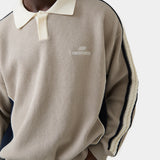 Chully Off Sand Knit Polo Knitwear Eme Studios
