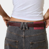 Cinder Burgundy Belt Accesories Eme Studios
