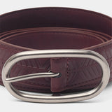 Cinder Burgundy Belt Accesories Eme Studios