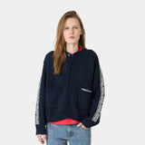 Clifton Navy Cardigan Knitwear Eme Studios