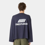 Cotten Navy Long Sleeve T-shirts Eme Studios