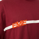 Divide Burgundy Oversized Tee T-shirts Eme Studios