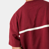 Divide Burgundy Oversized Tee T-shirts Eme Studios