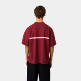 Divide Burgundy Oversized Tee T-shirts Eme Studios