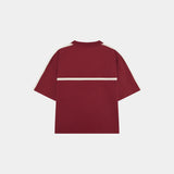 Divide Burgundy Oversized Tee T-shirts Eme Studios