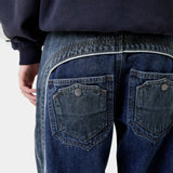 Dual Dark Blue Pants Pants Eme Studios