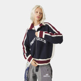 Echellor Navy Zipper Knit Knitwear Eme Studios