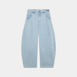 Faros Light Blue Denim Pants Pants Eme Studios