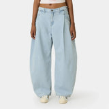 Faros Light Blue Denim Pants Pants Eme Studios