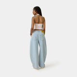 Faros Light Blue Denim Pants Pants Eme Studios