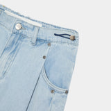 Faros Light Blue Denim Pants Pants Eme Studios