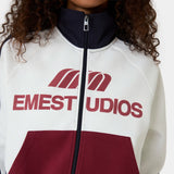 Forus Navy Track Full Zip Women Woman Hoodies Eme Studios
