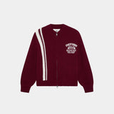 Hampton Burgundy Zipper Knit Knitwear Eme Studios
