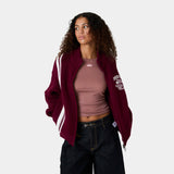 Hampton Burgundy Zipper Knit Knitwear Eme Studios