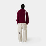 Hampton Burgundy Zipper Knit Knitwear Eme Studios