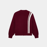 Hampton Burgundy Zipper Knit Knitwear Eme Studios