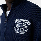 Hampton Navy Zipper Knit Knitwear Eme Studios