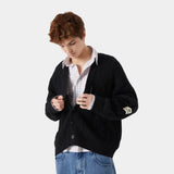 Inger Black Cardigan Knitwear eme