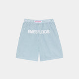 Jammies LS Green Striped Shorts eme