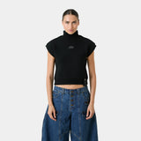 Lorca Black Knit Vest Woman Knitwear Eme Studios