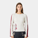 Marsella Pearl Henley Long Sleeve Woman T-Shirts Eme Studios